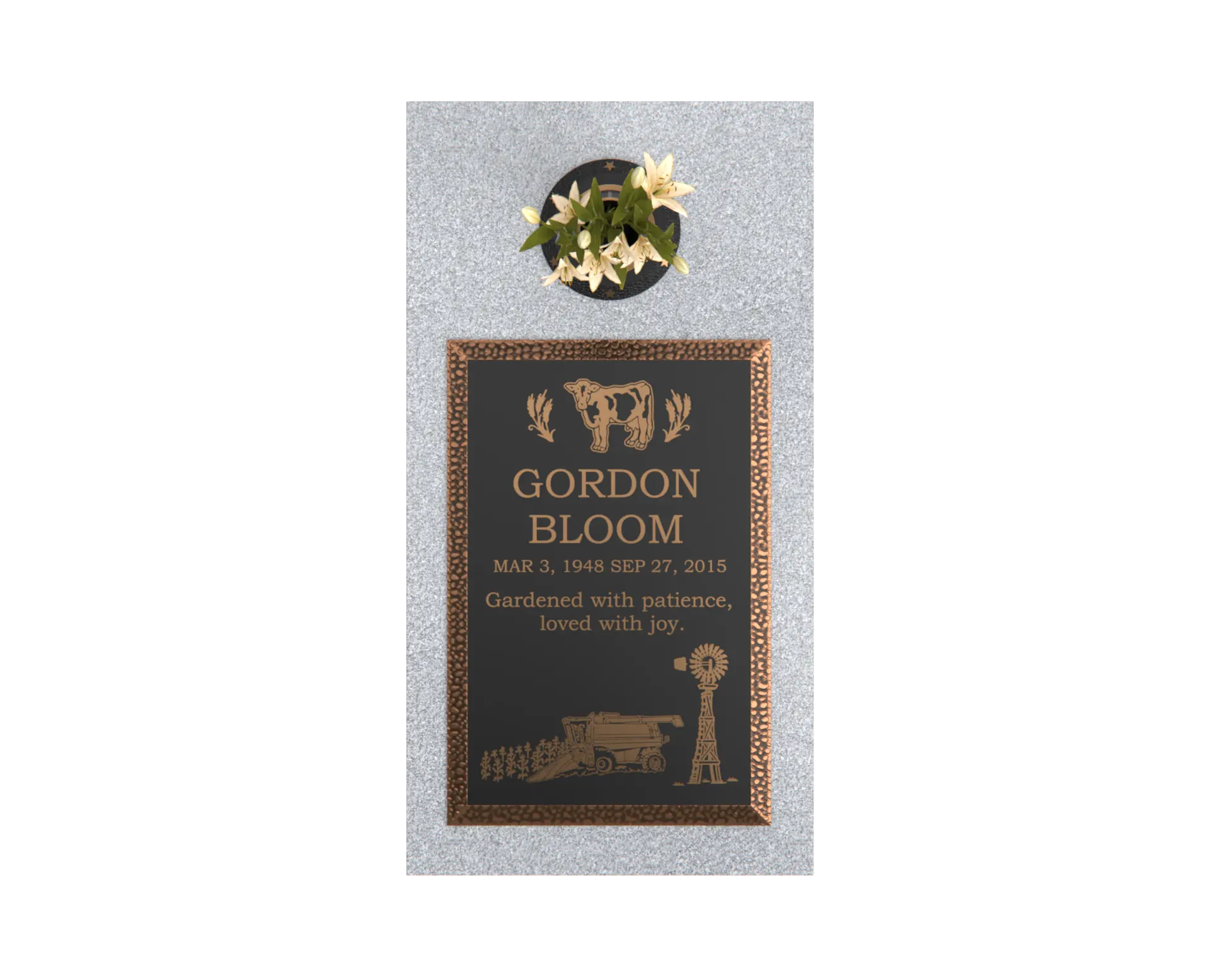 Premium Bronze  Plaque 16"x 24"