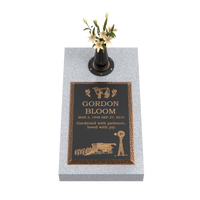 Premium Bronze Bevel Plaque 16"x 24" with Granite Base