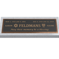 Premium Bronze Plaque 36"x 13"