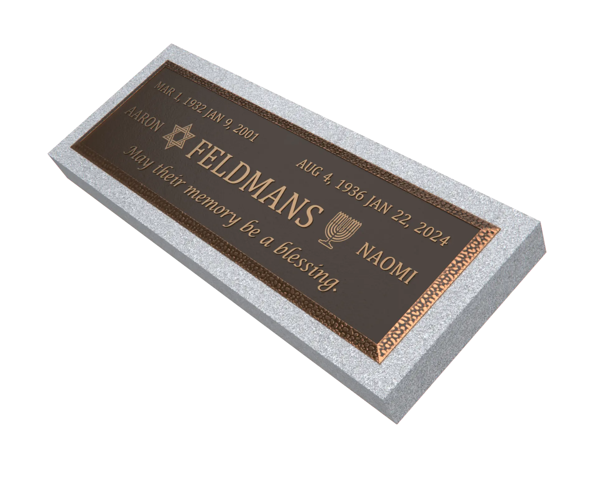 Premium Bronze Plaque 36"x 13"