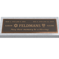 Premium Bronze Plaque 36"x 13"