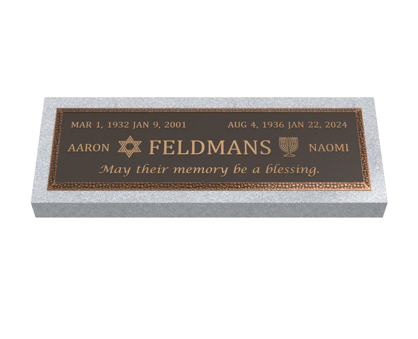 Premium Bronze Plaque 36"x 13"