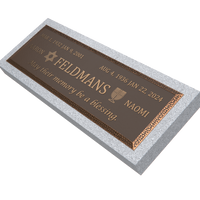 Premium Bronze Plaque 36"x 13" with Granite Base