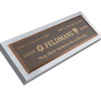 Premium Bronze Plaque 36"x 13" with Granite Base