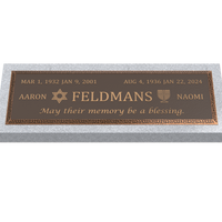 Premium Bronze Plaque 36"x 13" with Granite Base