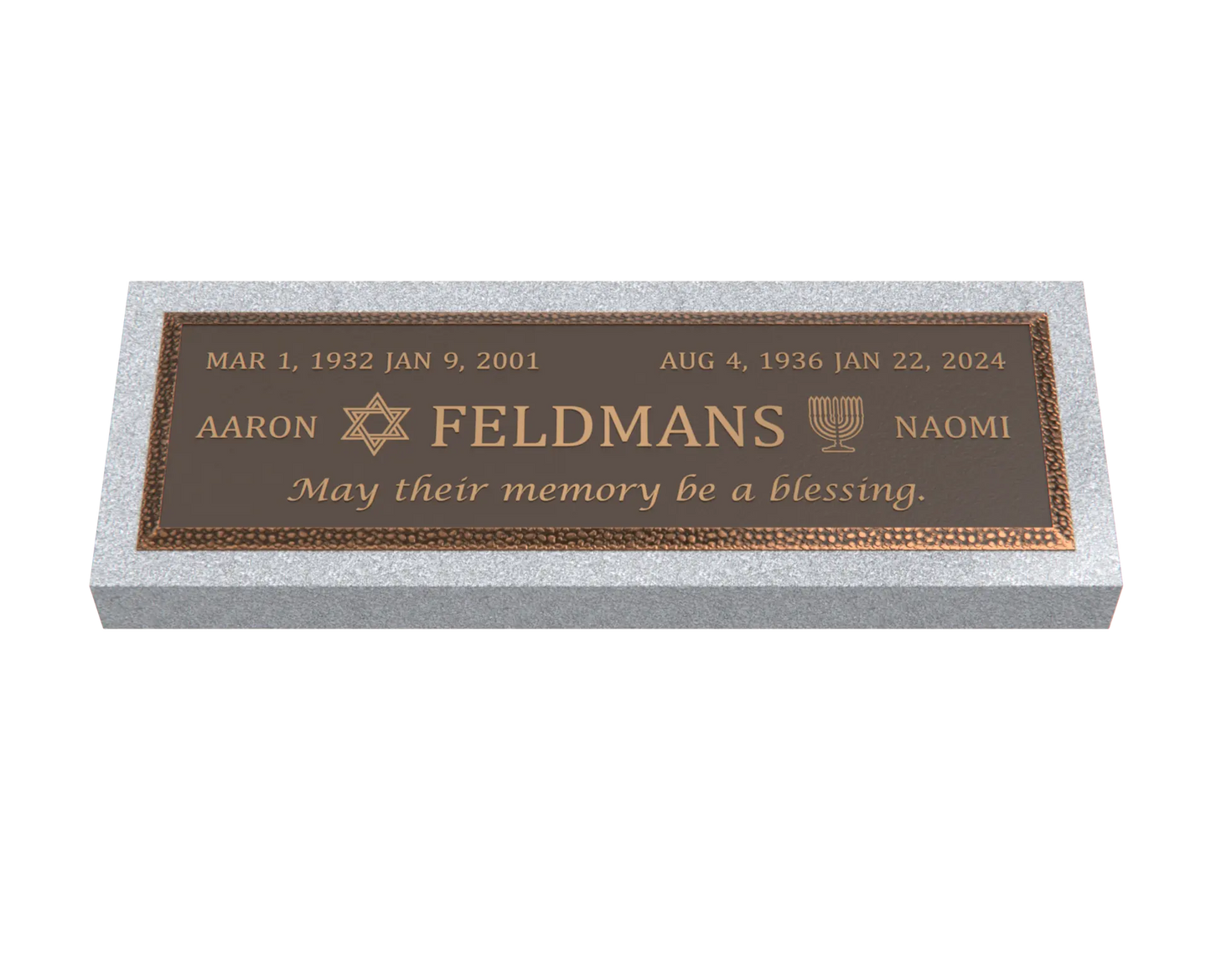 Premium Bronze Plaque 36"x 13"