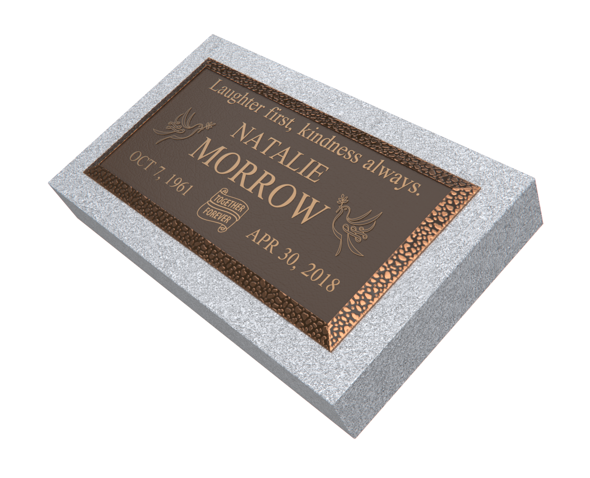 Premium Bronze Plaque 24"x 12" with Granite Base
