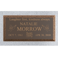 Premium Bronze Plaque 24"x 12"