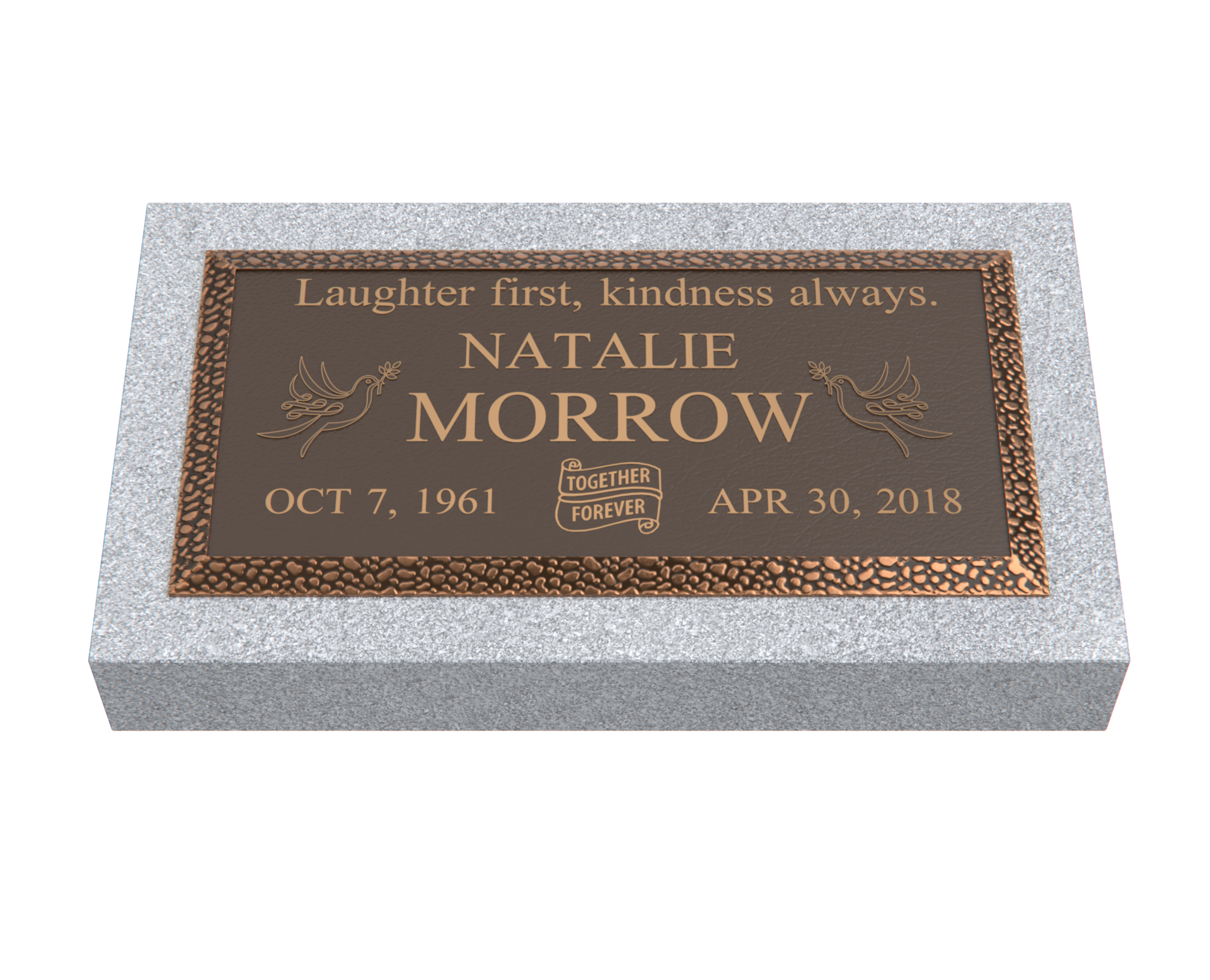 Premium Bronze Plaque 24"x 12" with Granite Base