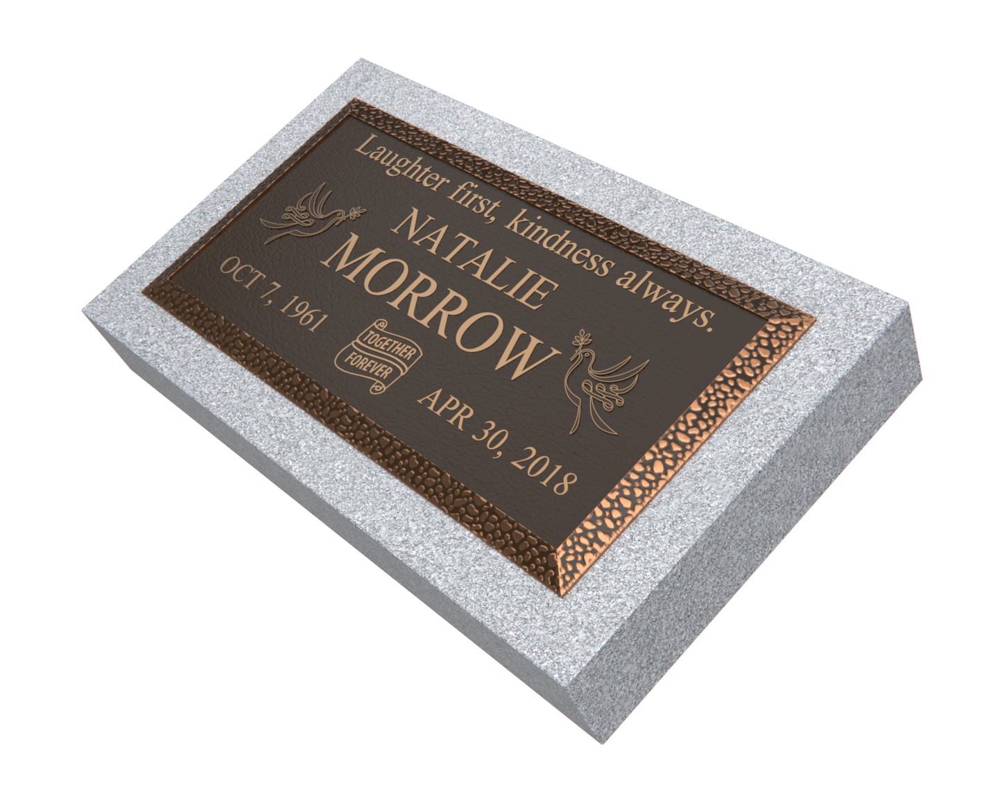 Premium Bronze Plaque 24"x 12" with Granite Base