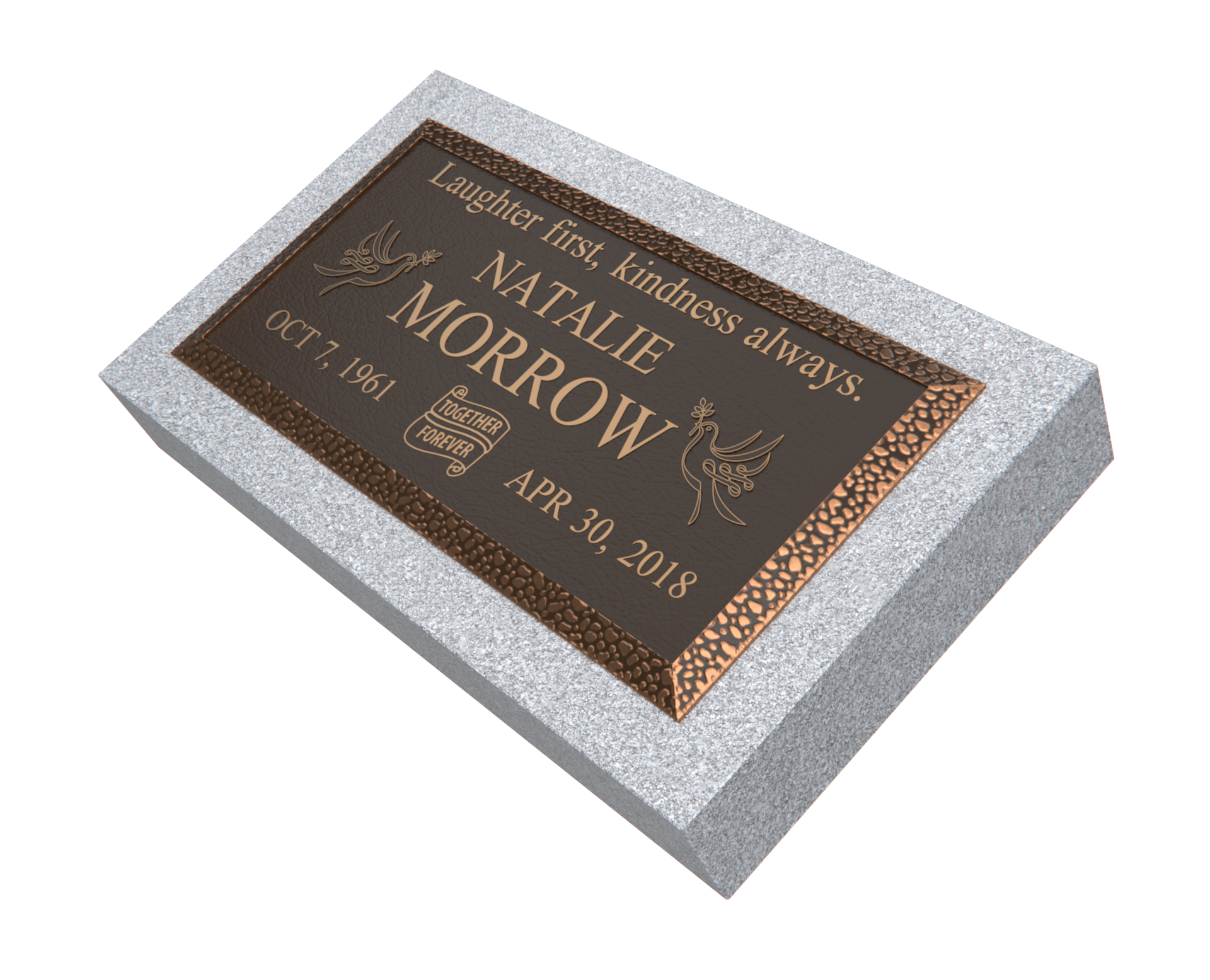 Premium Bronze Plaque 24"x 12" with Granite Base