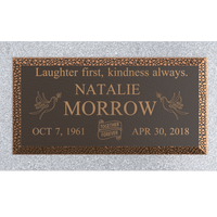 Premium Bronze Plaque 24"x 12" with Granite Base