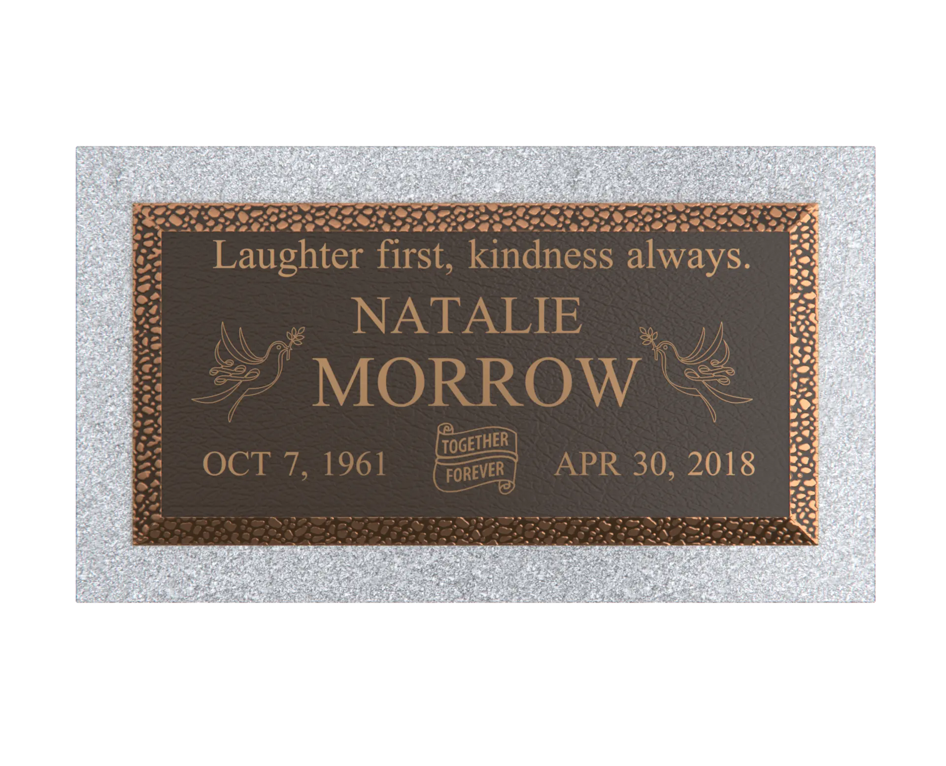 Premium Bronze Plaque 24"x 12"