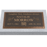Premium Bronze Plaque 24"x 12" with Granite Base
