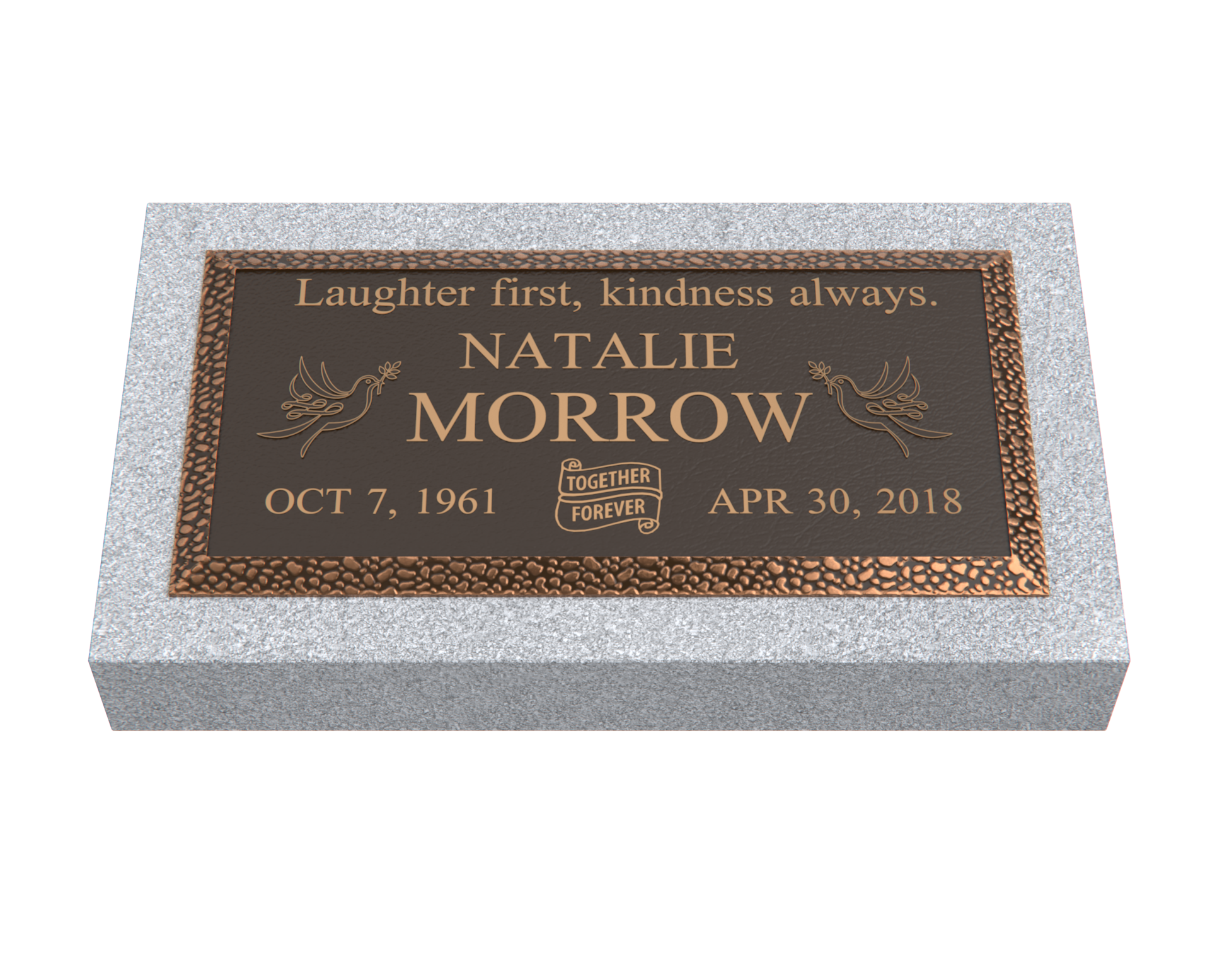 Premium Bronze Plaque 24"x 12" with Granite Base