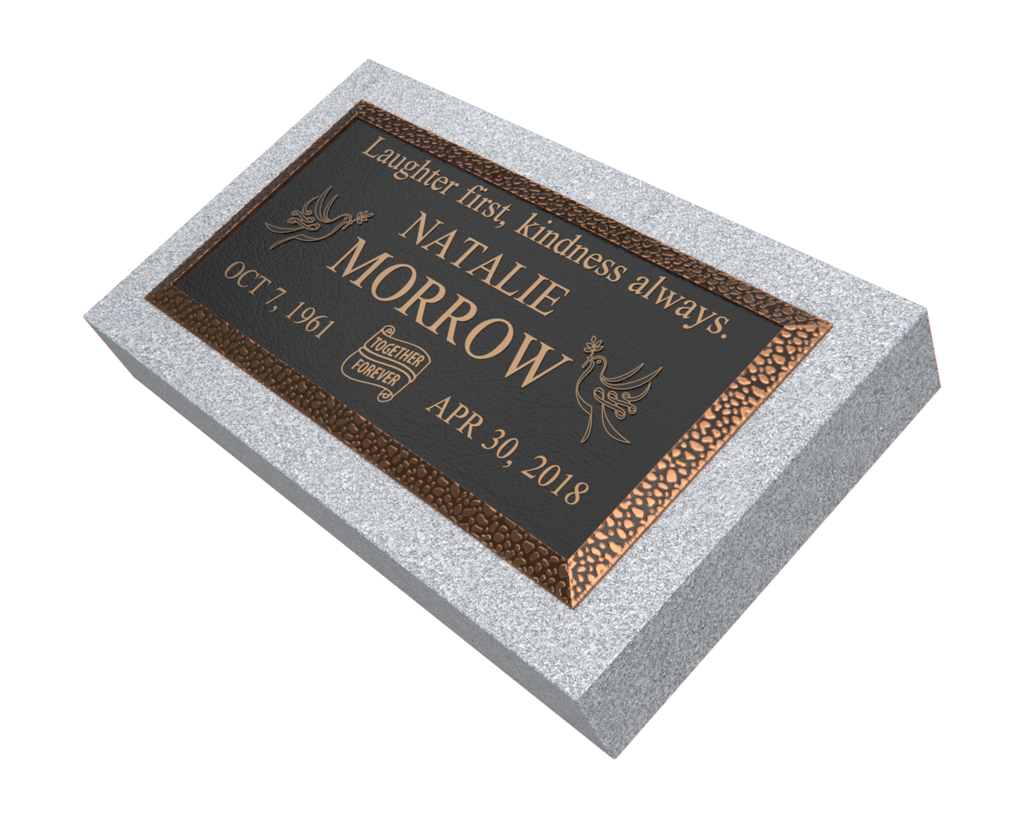 Premium Bronze Plaque 24"x 12" with Granite Base