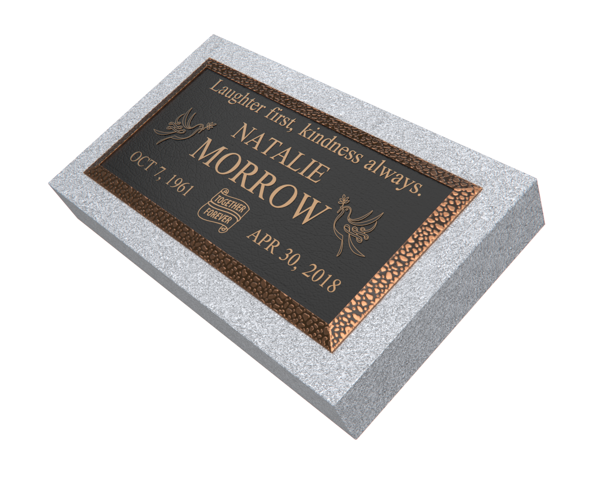 Premium Bronze Plaque 24"x 12" with Granite Base