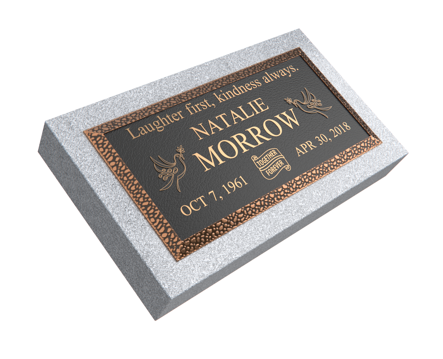 Premium Bronze Plaque 24"x 12" with Granite Base