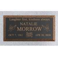 Premium Bronze Plaque 24"x 12" with Granite Base