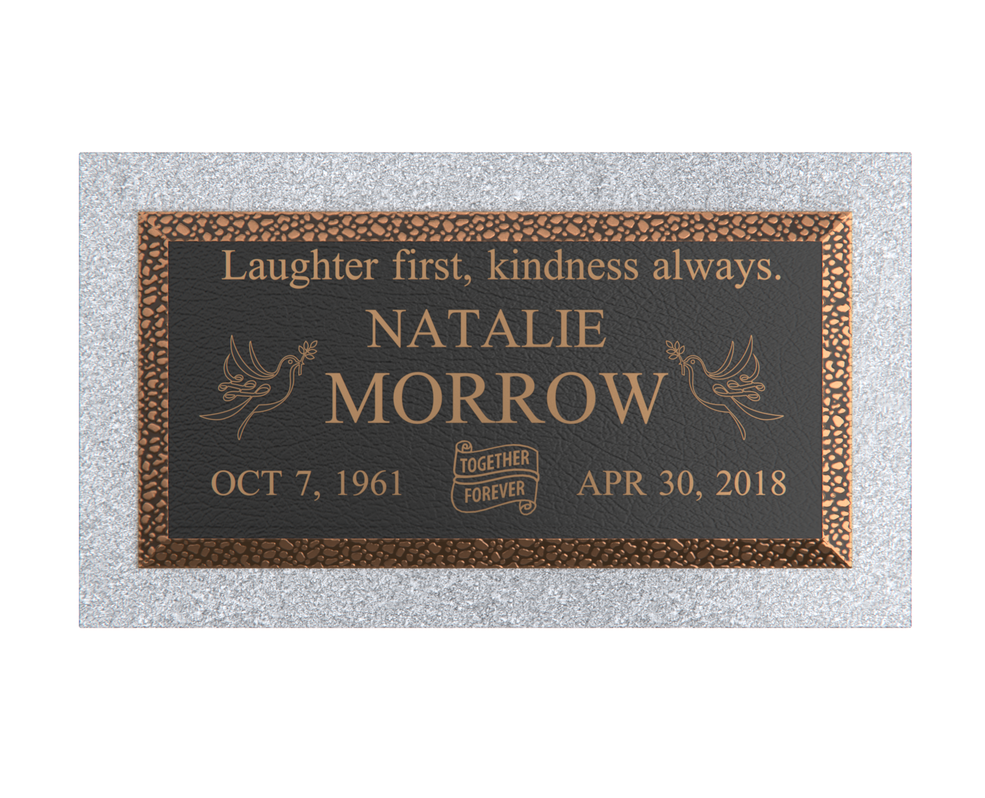 Premium Bronze Plaque 24"x 12" with Granite Base