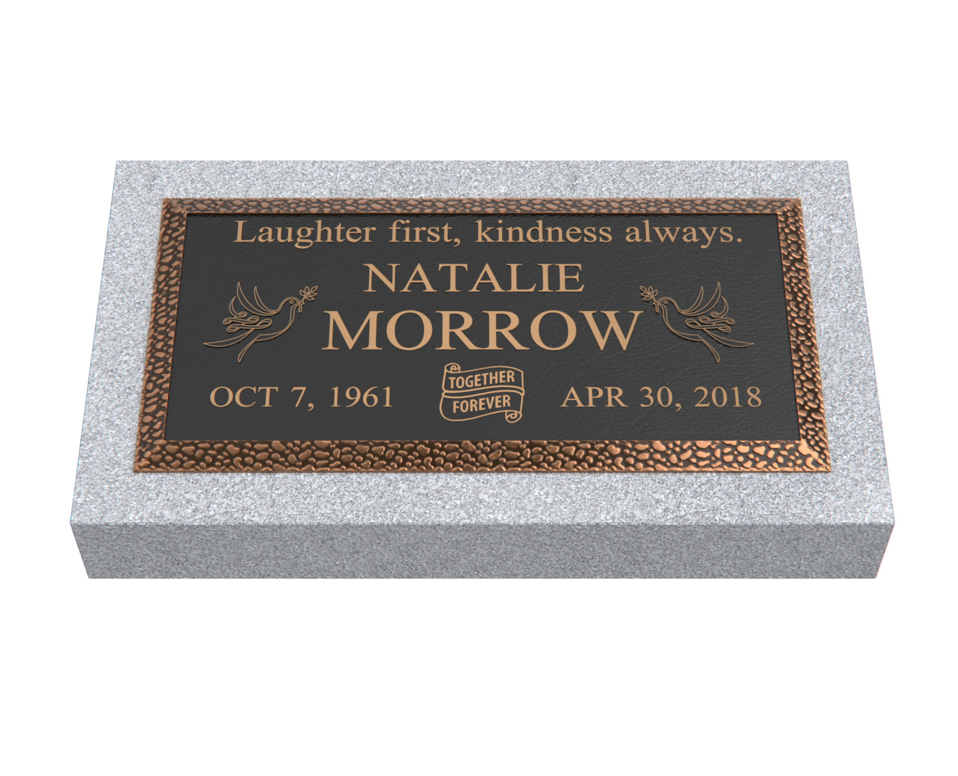 Premium Bronze Plaque 24"x 12" with Granite Base