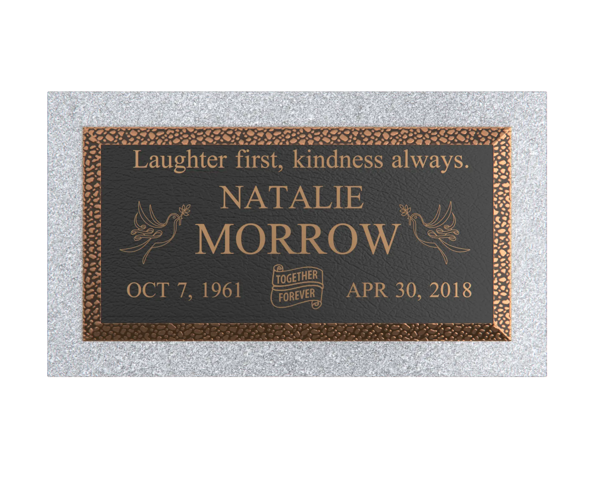 Premium Bronze Plaque 24"x 12"