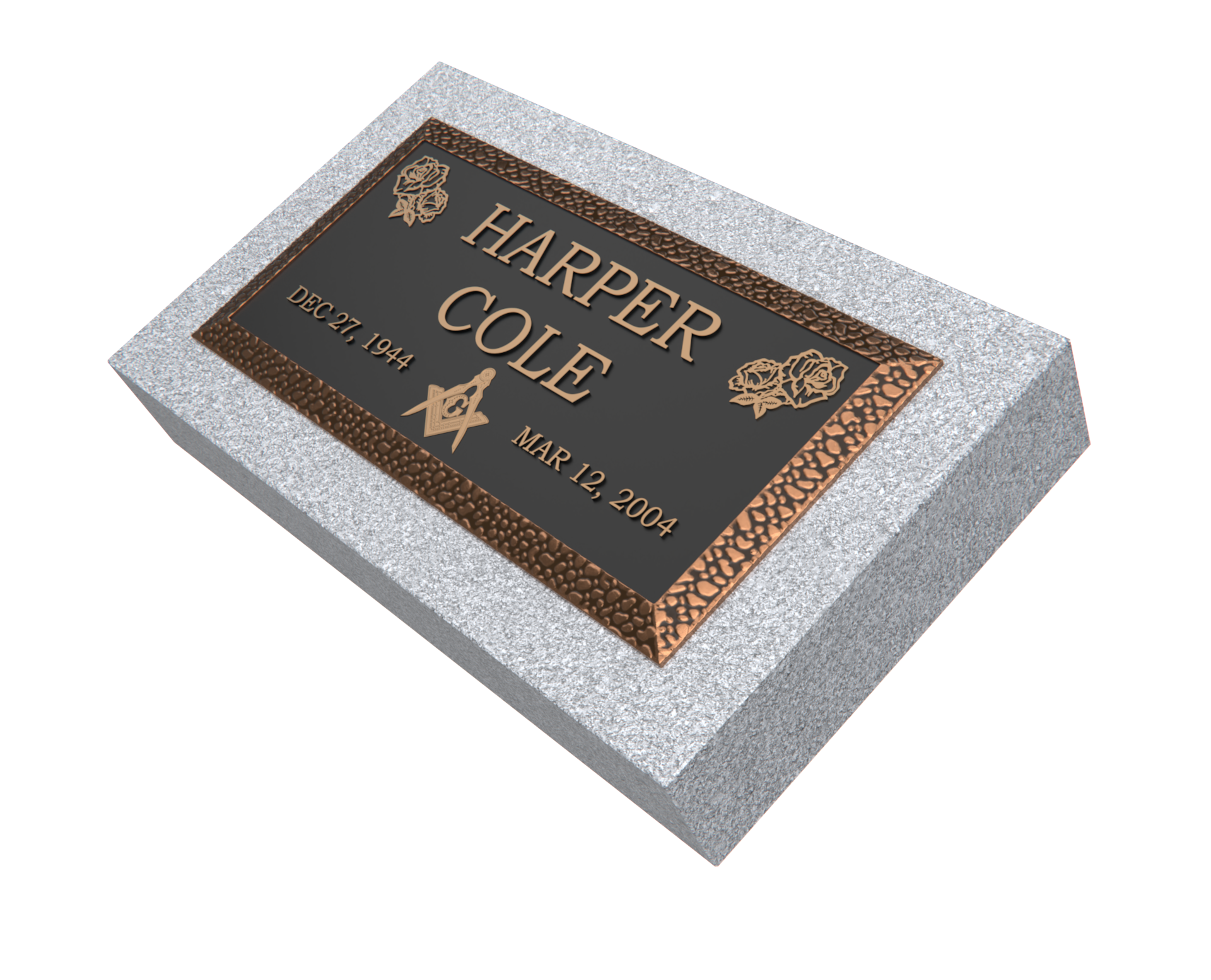 Premium Bronze Plaque 20"x 10" with Granite Base