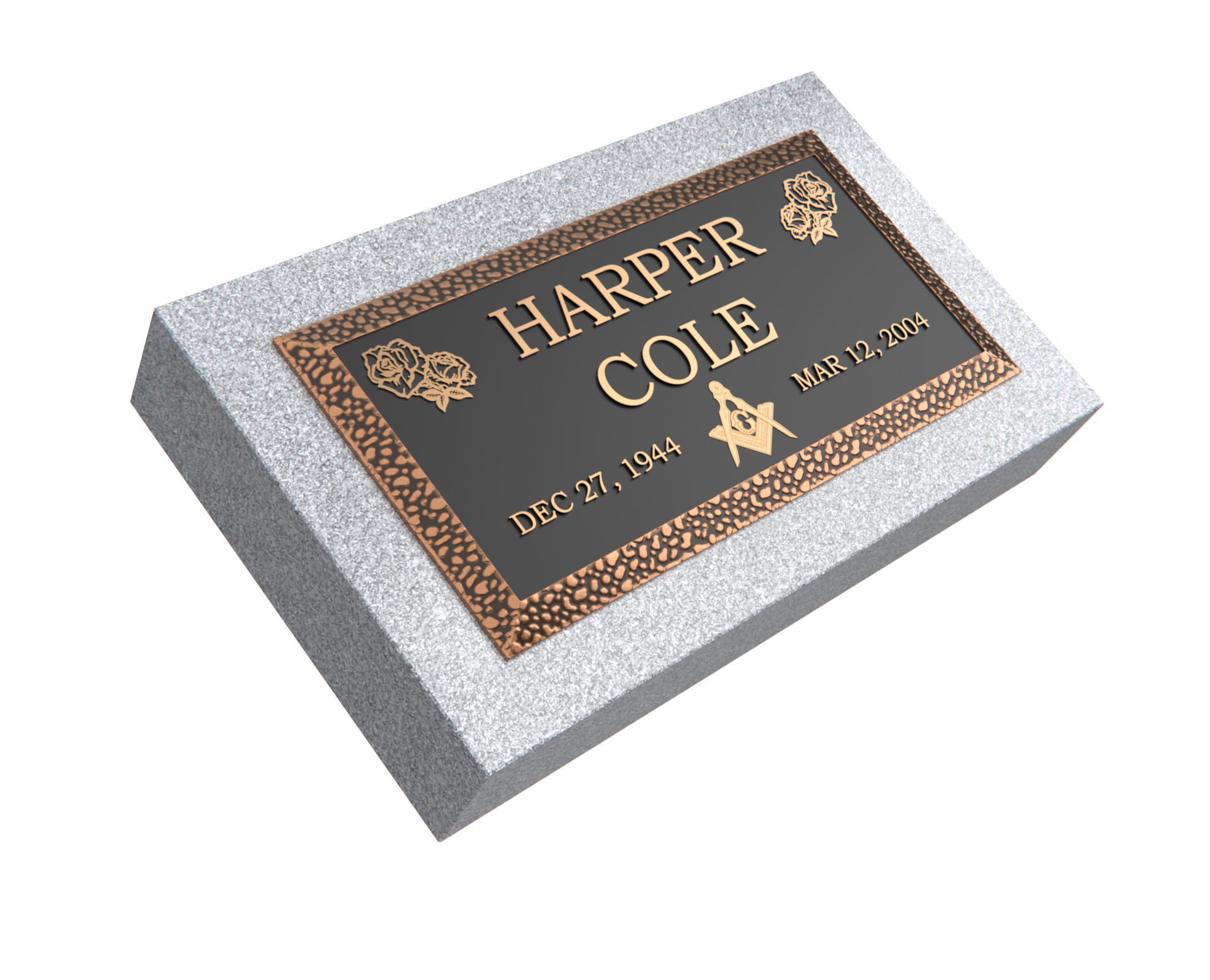Premium Bronze Plaque 20"x 10" with Granite Base