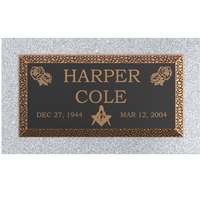 Premium Bronze Plaque 20"x 10" with Granite Base