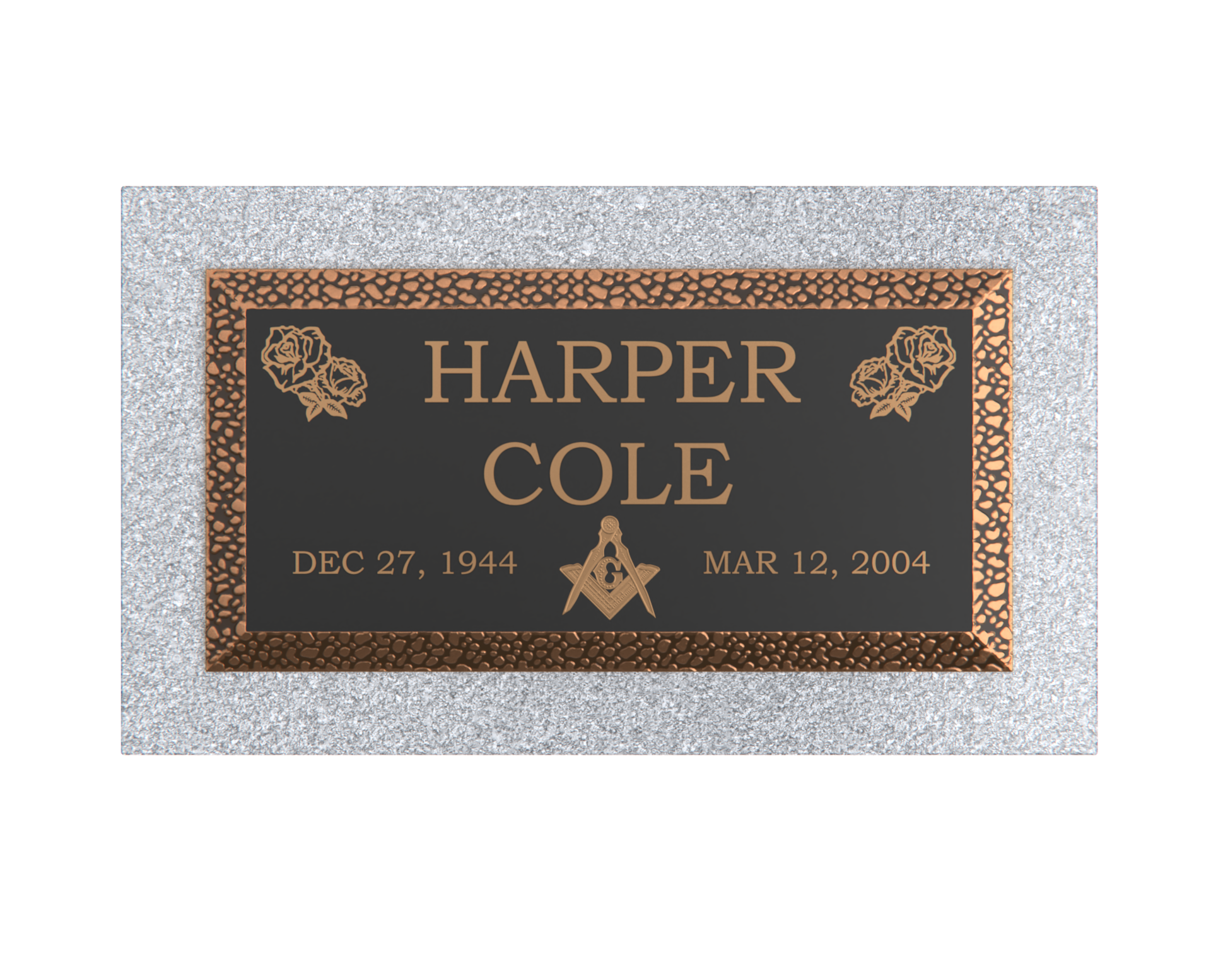 Premium Bronze Plaque 20"x 10" with Granite Base