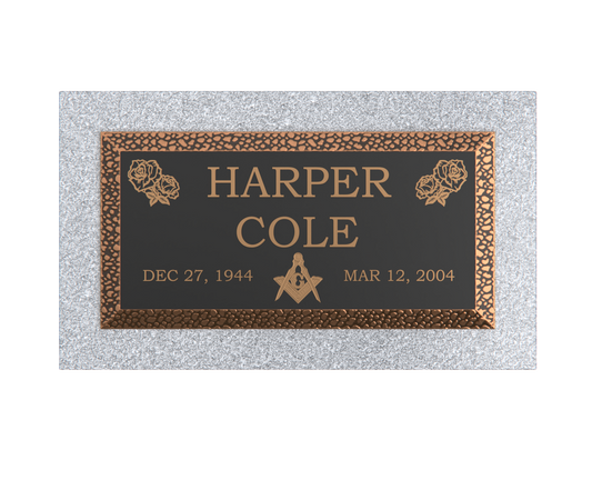 Premium Bronze Plaque 20"x 10" with Granite Base