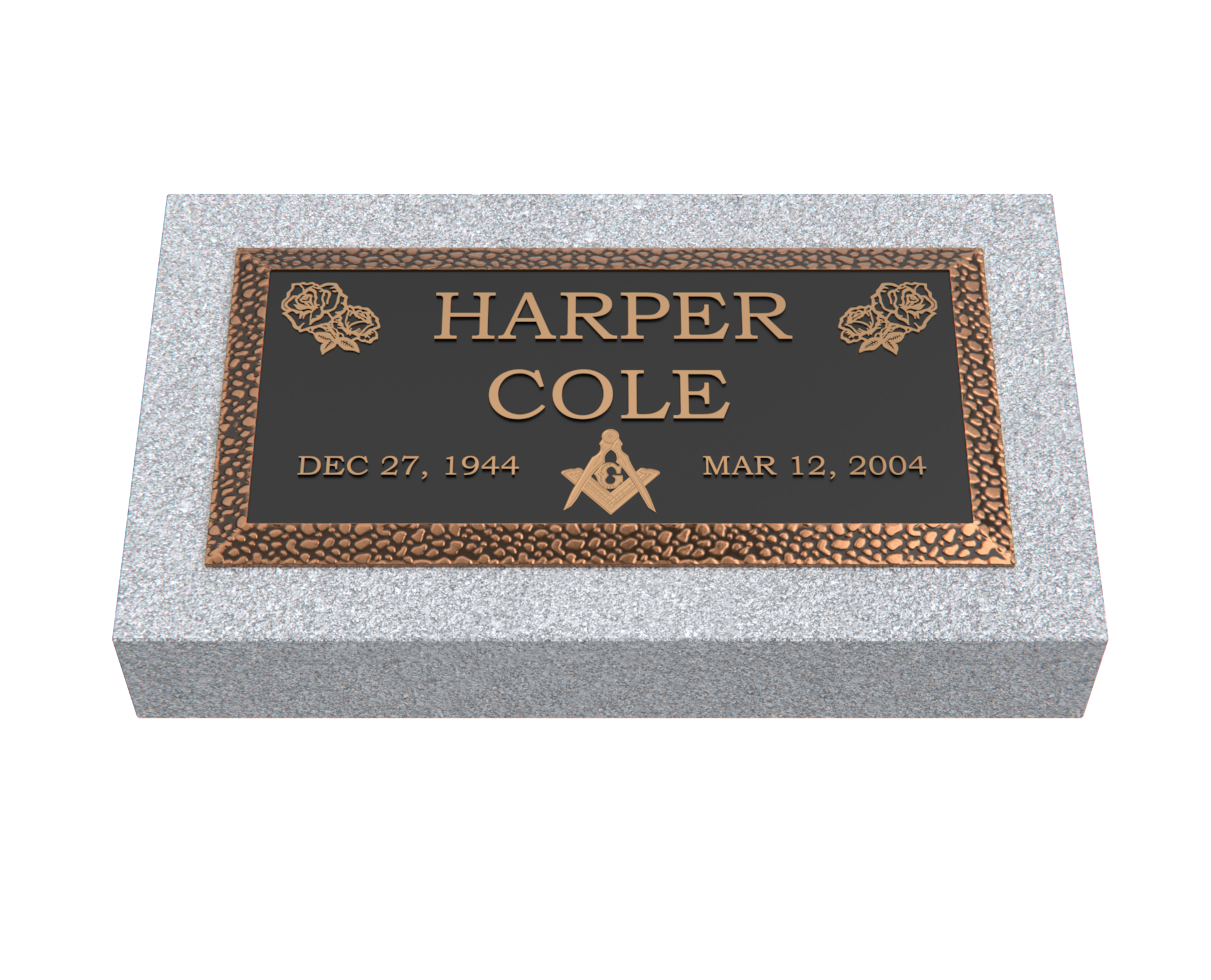 Premium Bronze Plaque 20"x 10" with Granite Base