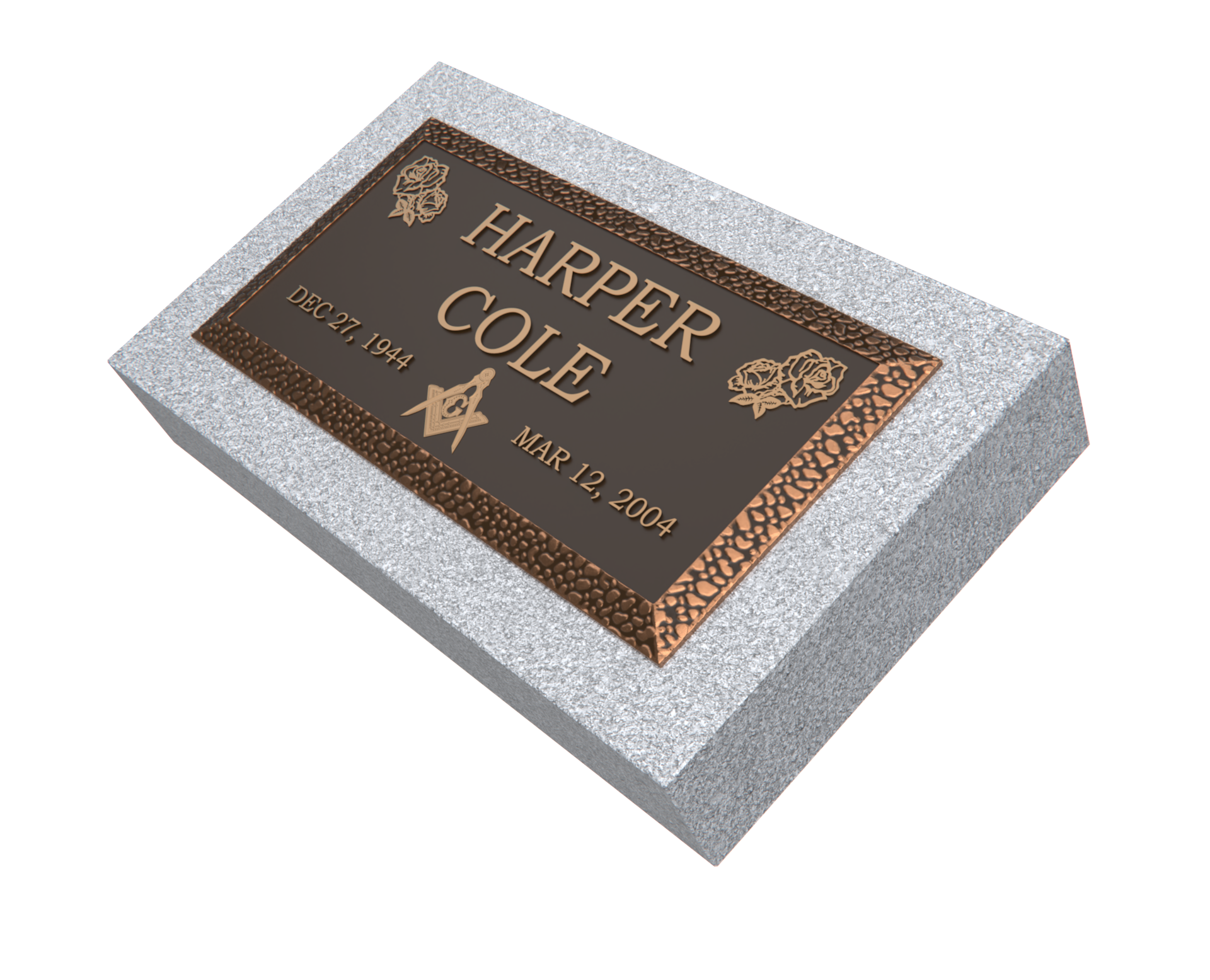 Premium Bronze Plaque 20"x 10" with Granite Base