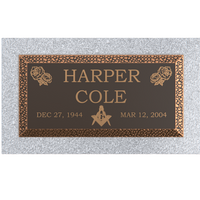 Premium Bronze Plaque 20"x 10" with Granite Base