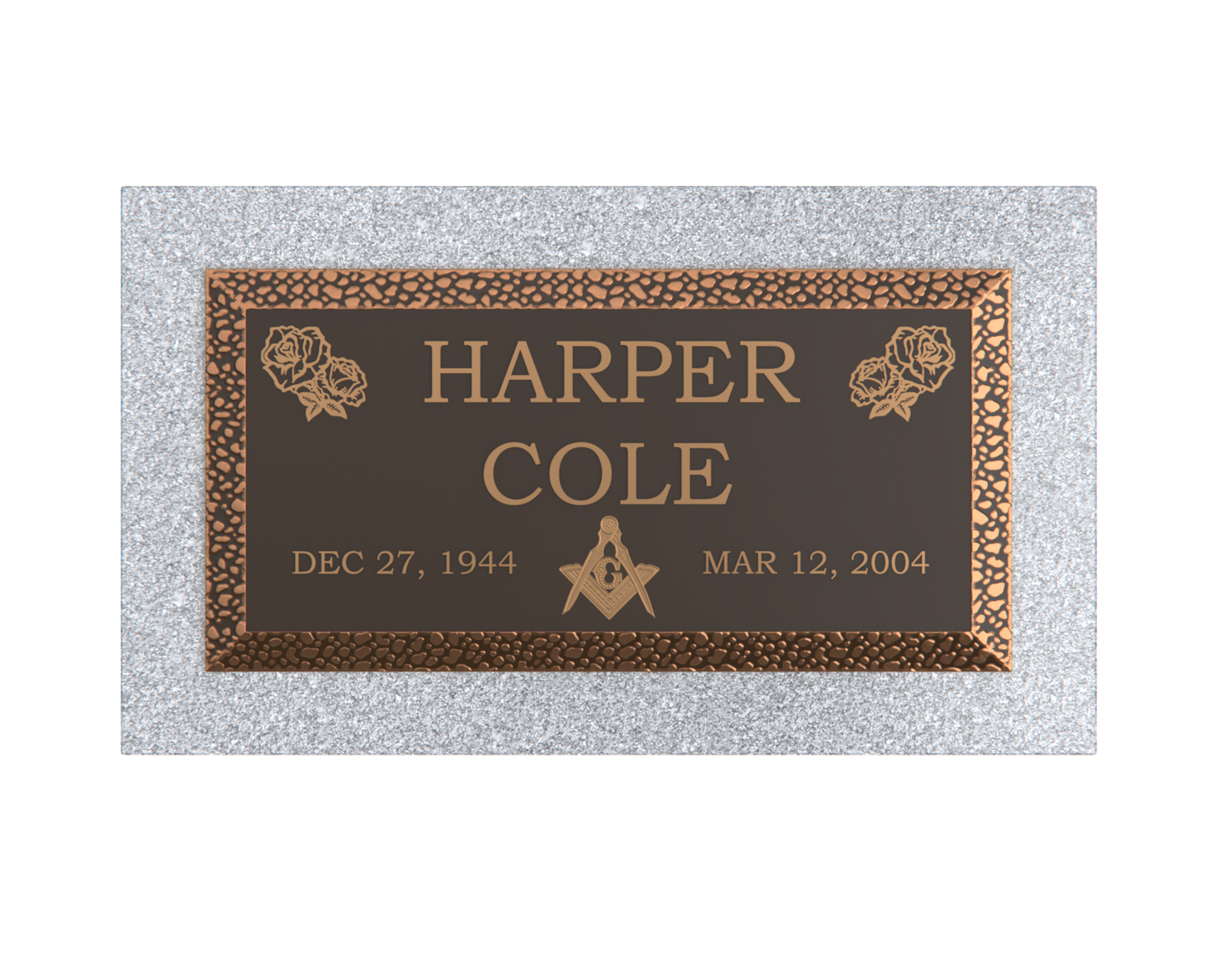 Premium Bronze Plaque 20"x 10" with Granite Base