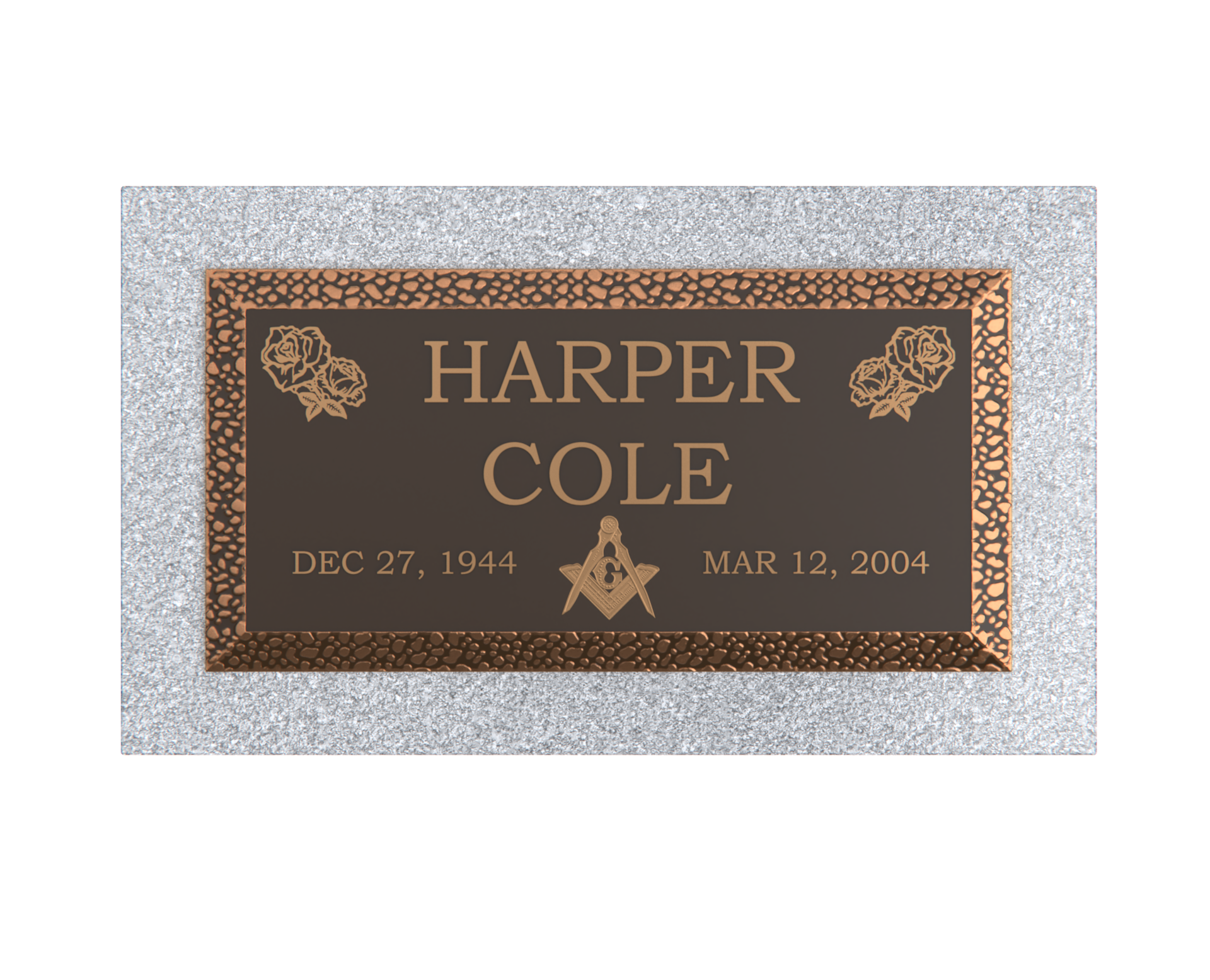 Premium Bronze Plaque 20"x 10" with Granite Base