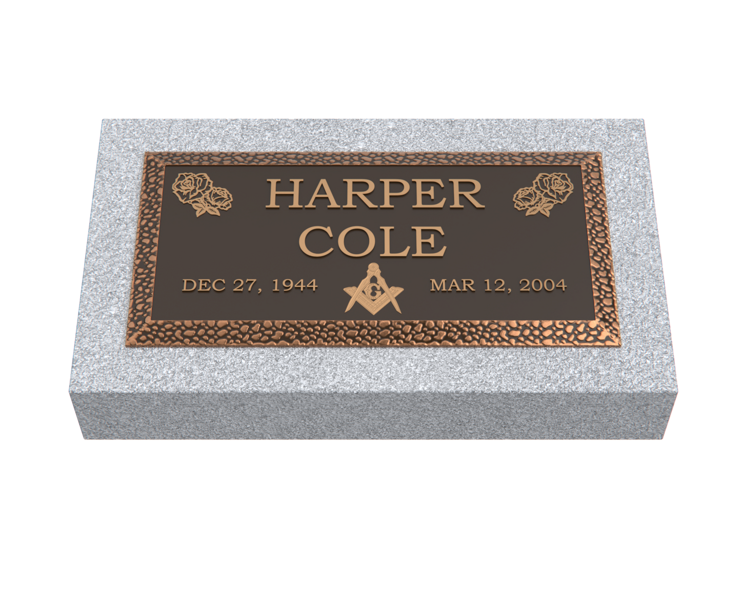 Premium Bronze Plaque 20"x 10" with Granite Base