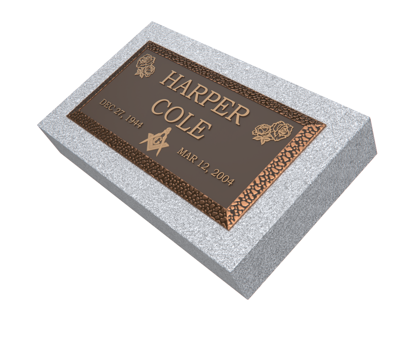 Premium Bronze Plaque 20"x 10" with Granite Base