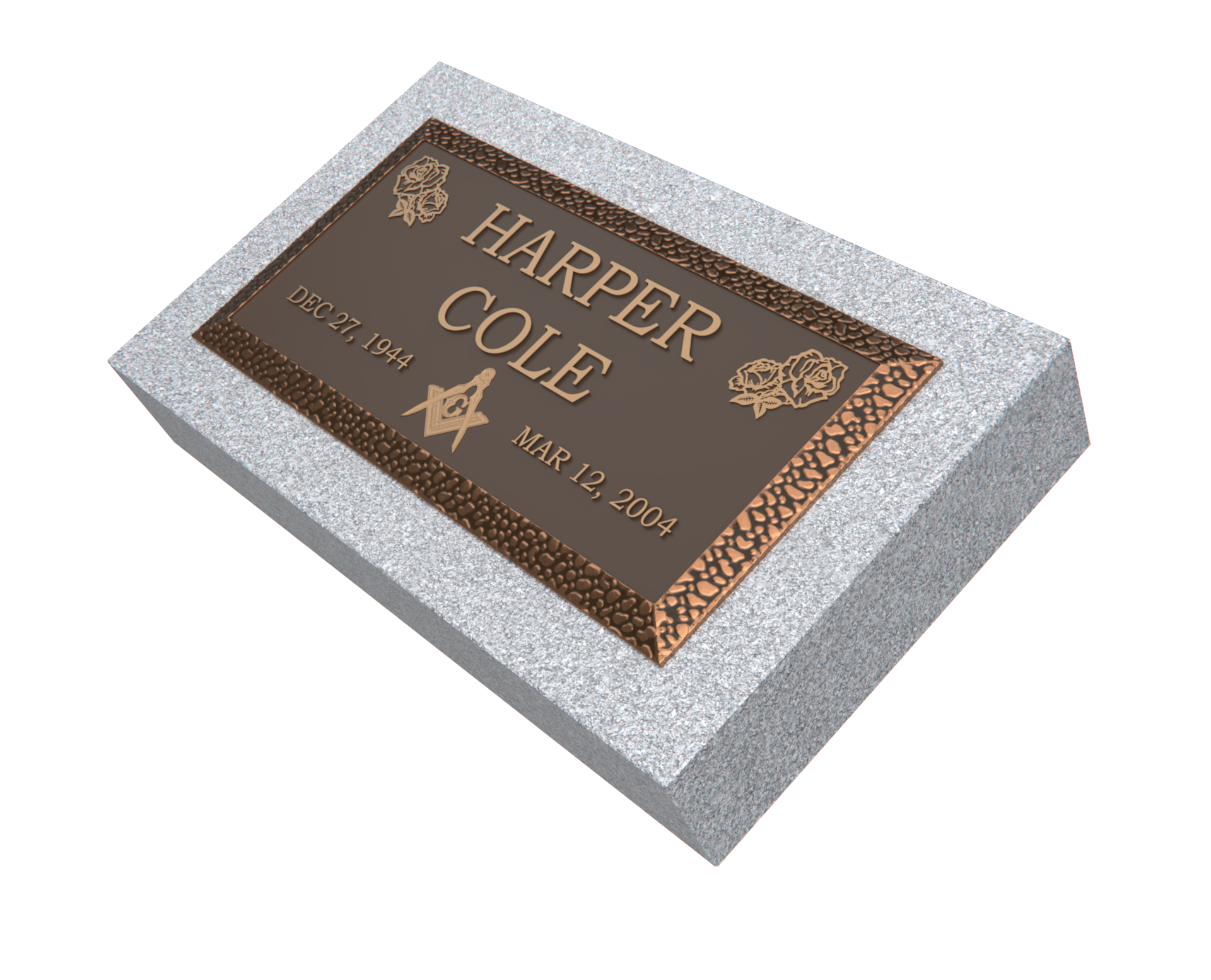 Premium Bronze Plaque 20"x 10" with Granite Base