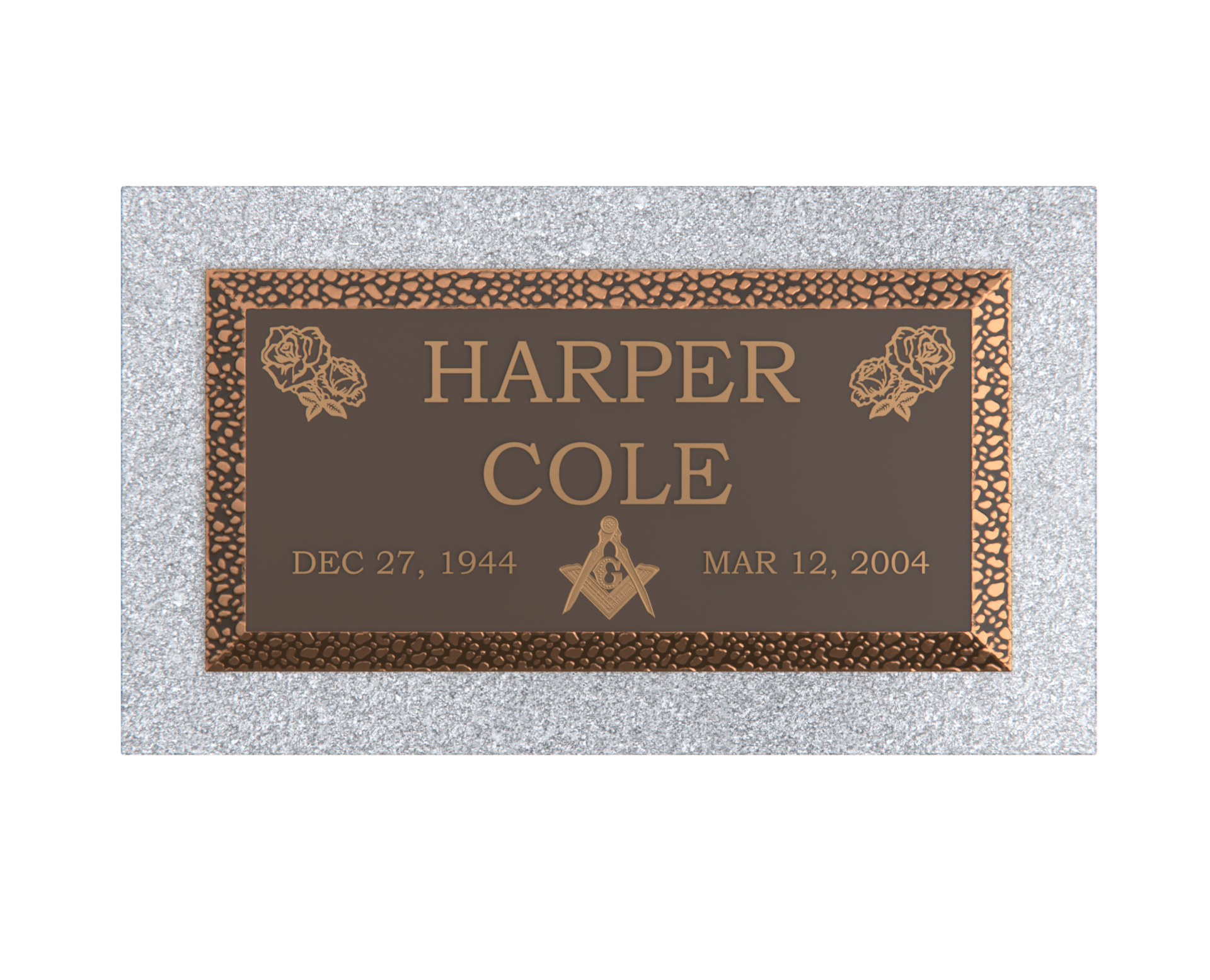 Premium Bronze Plaque 20"x 10" with Granite Base