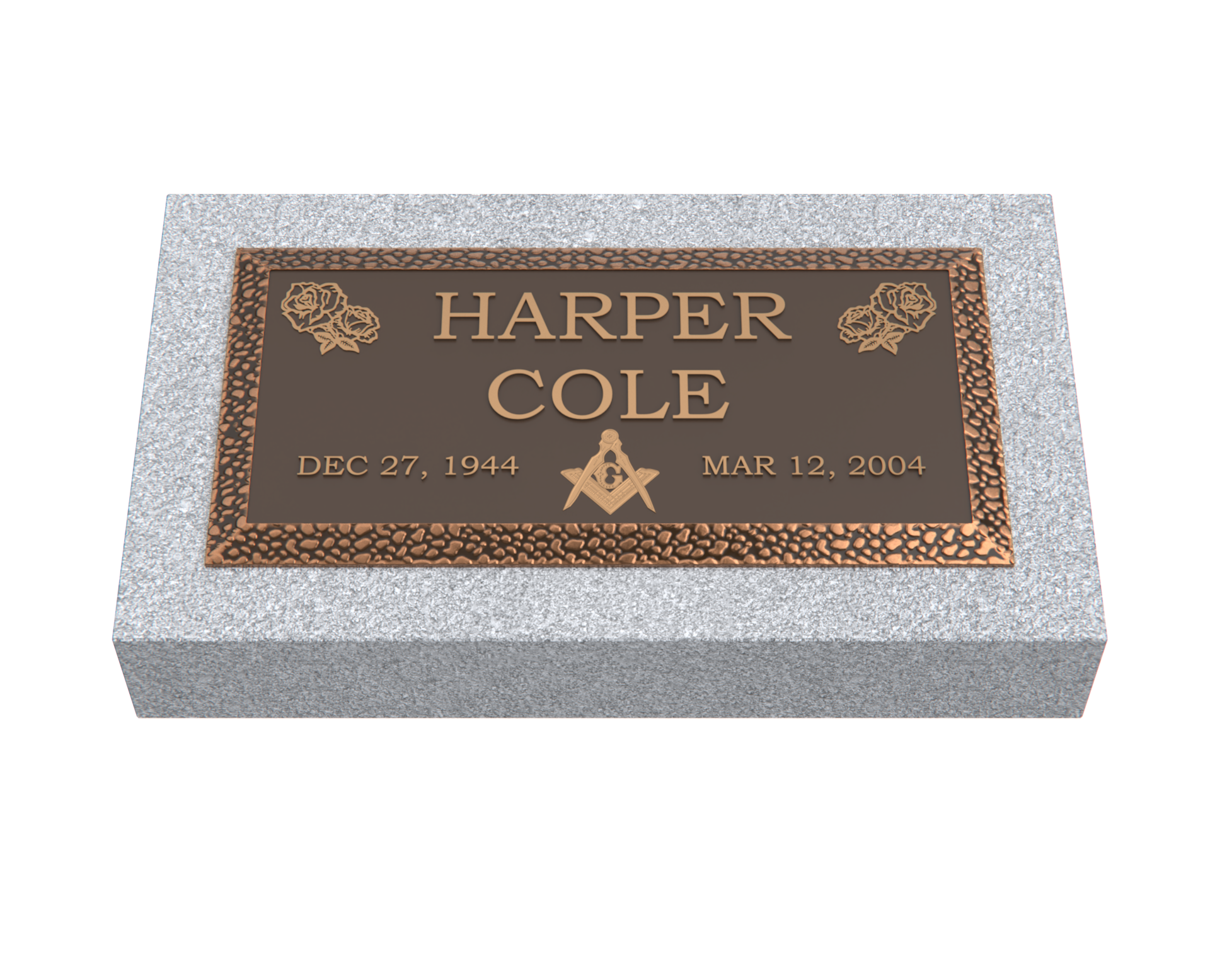 Premium Bronze Plaque 20"x 10" with Granite Base