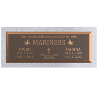 Premium Bronze Plaque 36"x 13" with Granite Base