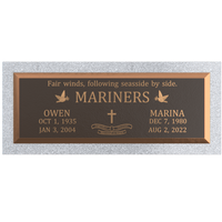 Premium Bronze Plaque 36"x 13" with Granite Base