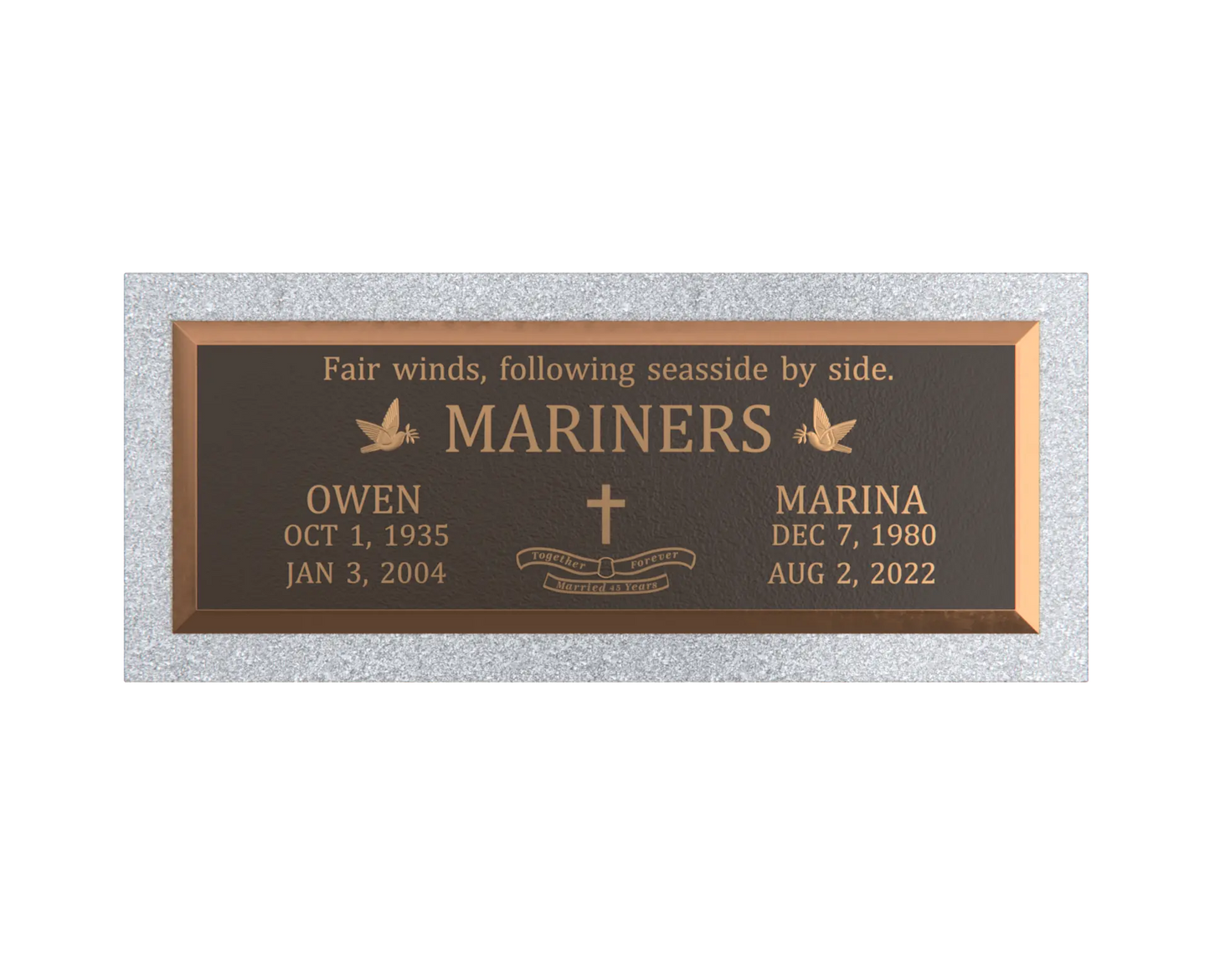 Premium Bronze Plaque 36"x 13"