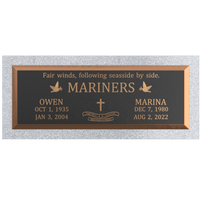 Premium Bronze Plaque 36"x 13" with Granite Base