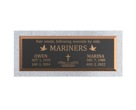 Premium Bronze Plaque 36"x 13" with Granite Base