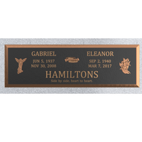 Premium Bronze Plaque 44"x 14" with Granite Base