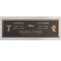 Premium Bronze Plaque 44"x 14"