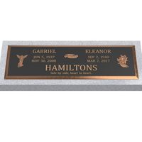 Premium Bronze Plaque 44"x 14" with Granite Base