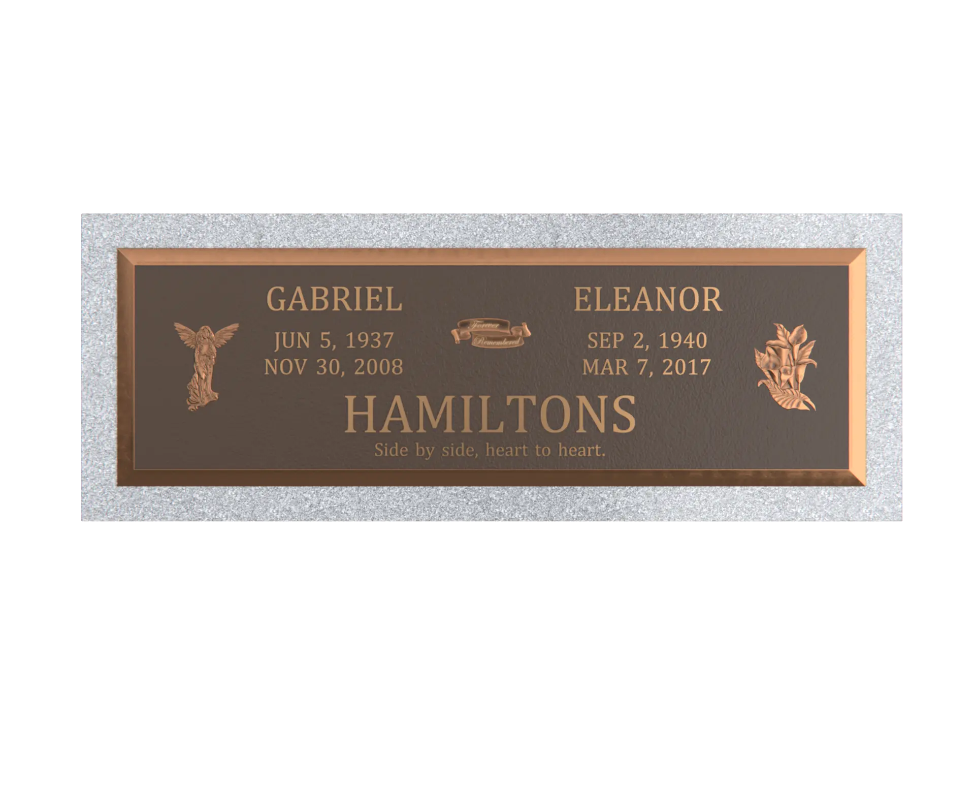 Premium Bronze Plaque 44"x 14"